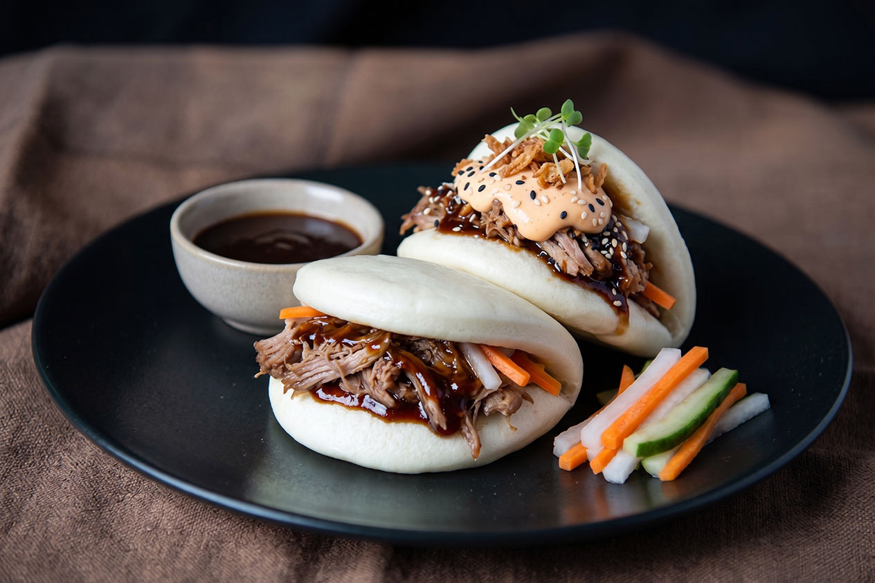 Iberico bao buns